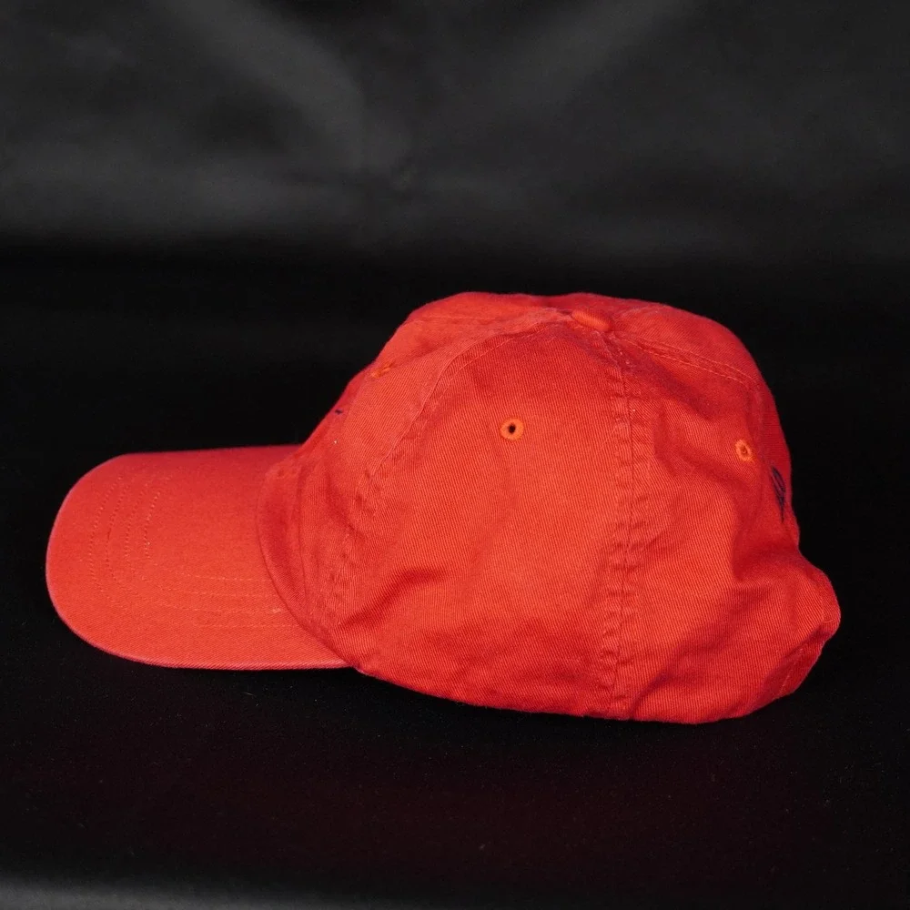 Vintage Polo Ralph Lauren Baseball Cap Mens Red Pony Logo Adjustable Hat